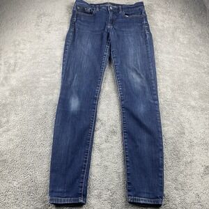 Gap 1969 True Skinny Jeans Womens 28 Regular Blue Mid Rise